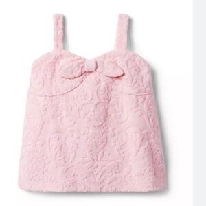 Pink Lotus Floral Terry Jacquard Janie and Jack top 16 Coquette Cottagecore